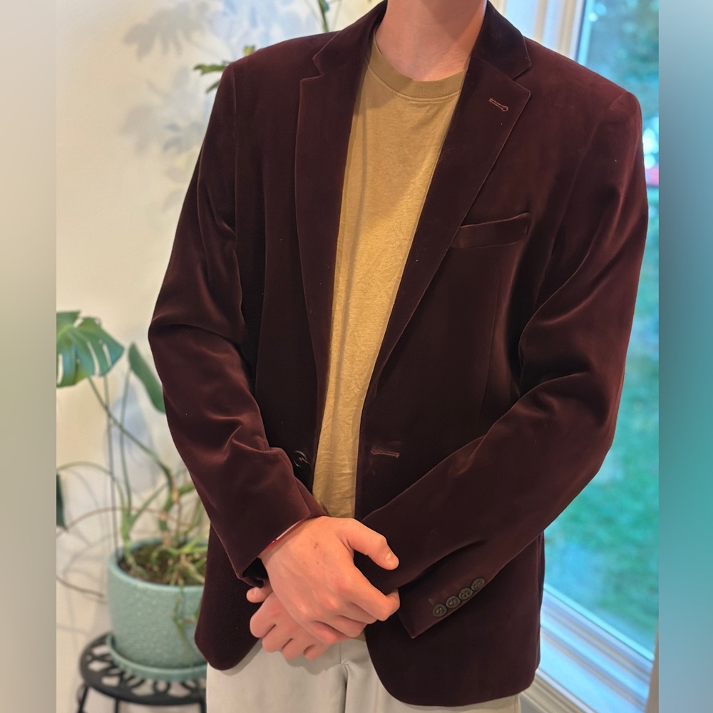 H&M Rich Burgundy Blazer